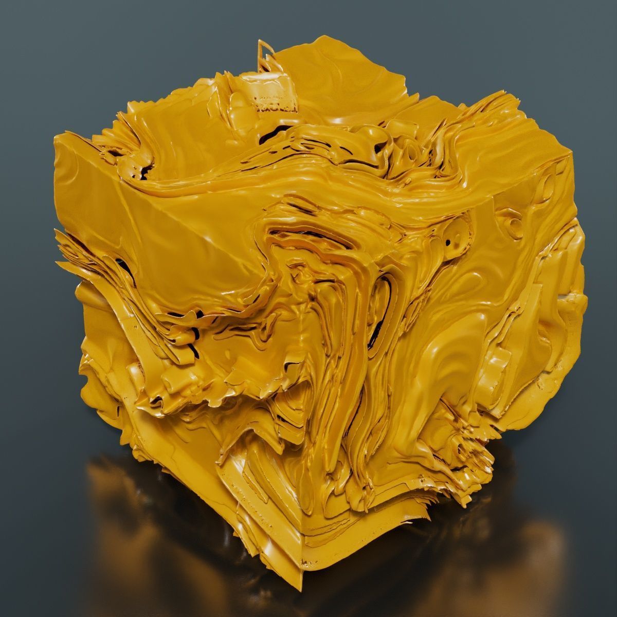 Folded Cube 7 3D model_9