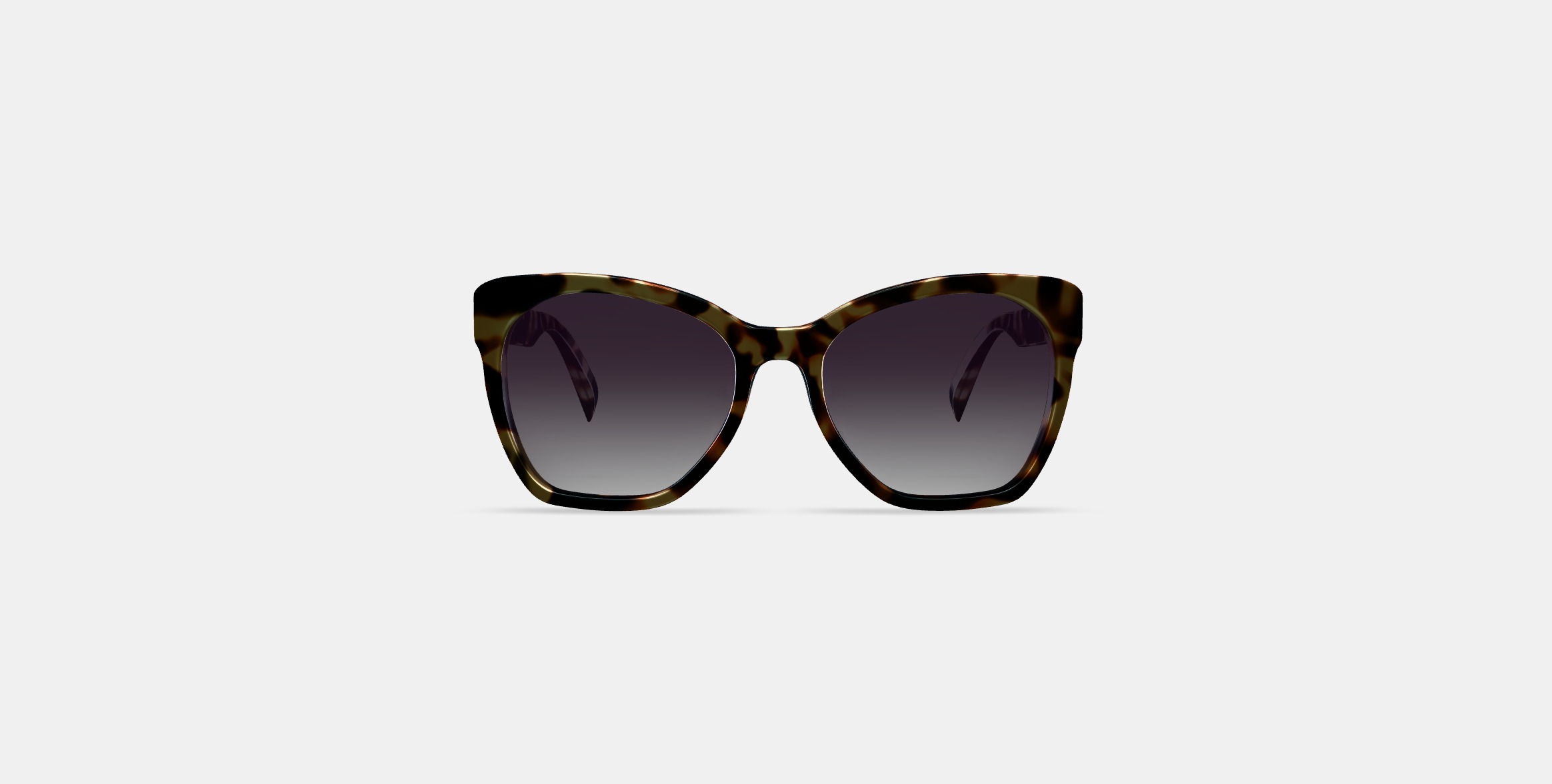 Rhea Sunglasses in Truffle Tortoise Low-poly 3D model_10