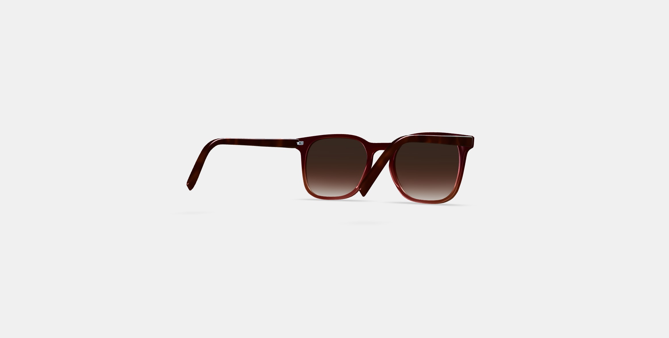 Rosie Sunglasses in Mulberry Tortoise Fade Low-poly 3D model_5