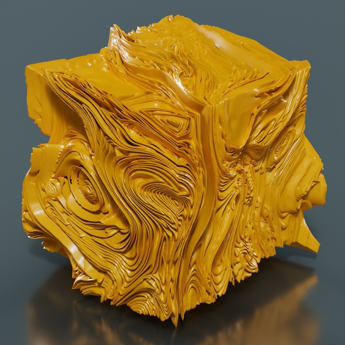 Folded Cube 9 3D model_9