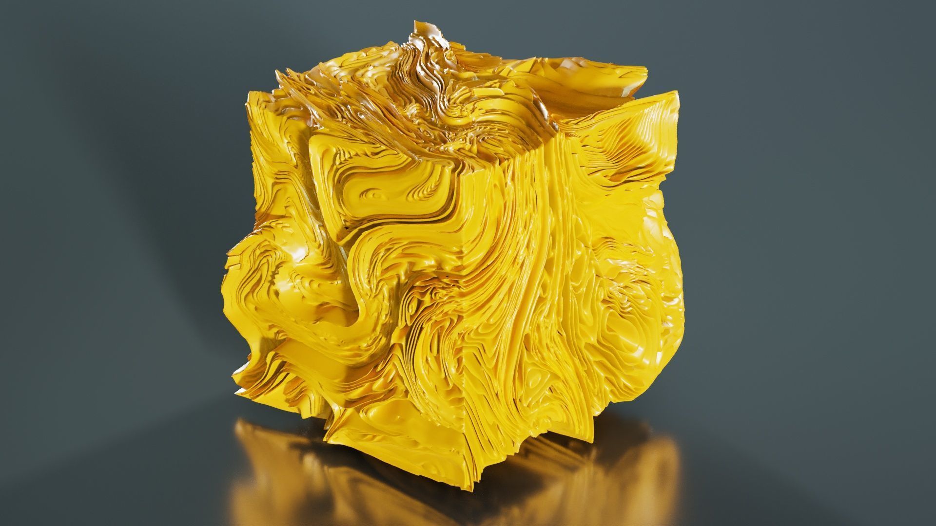 Folded Cube 9 3D model_5