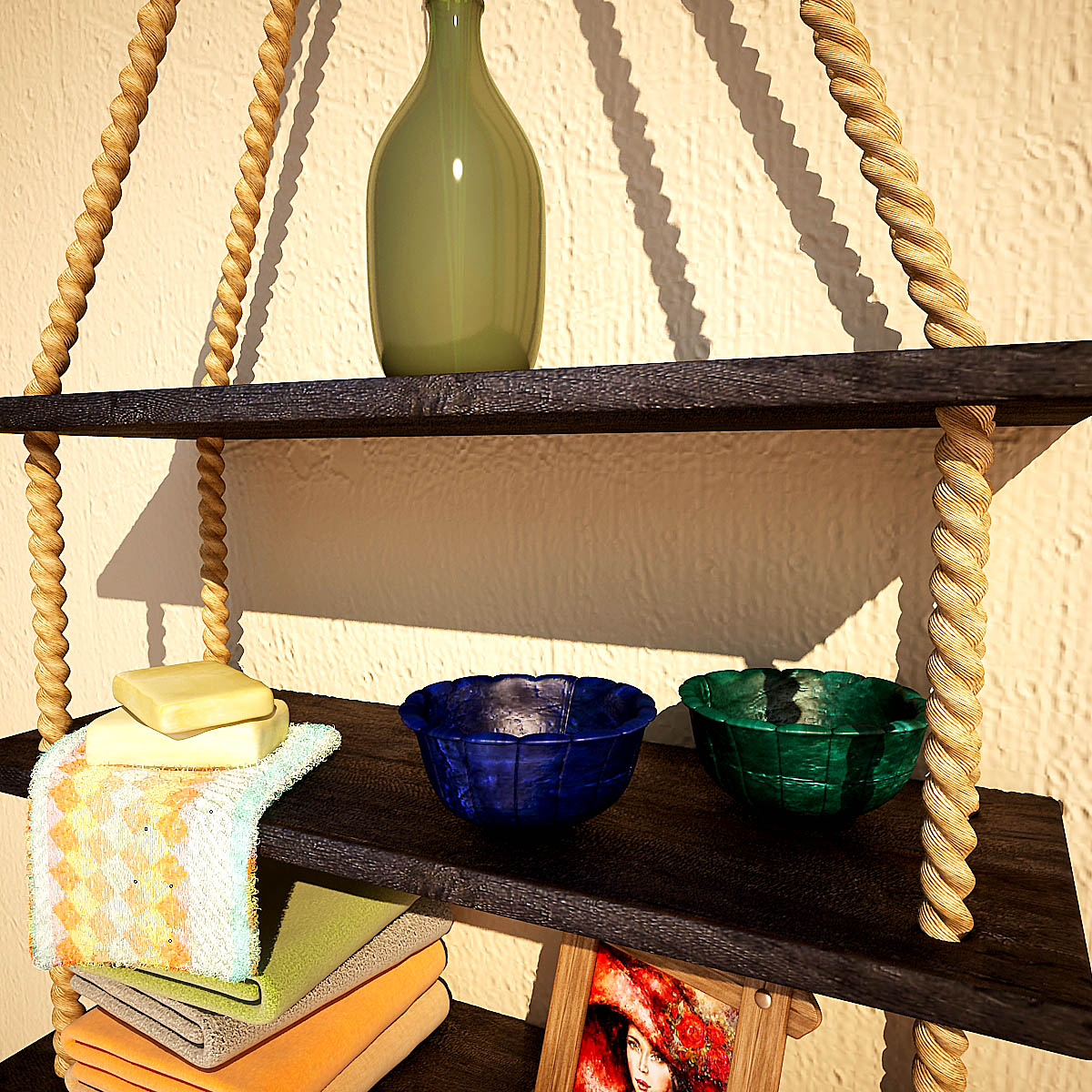 ROPE SHELF 3D model_7