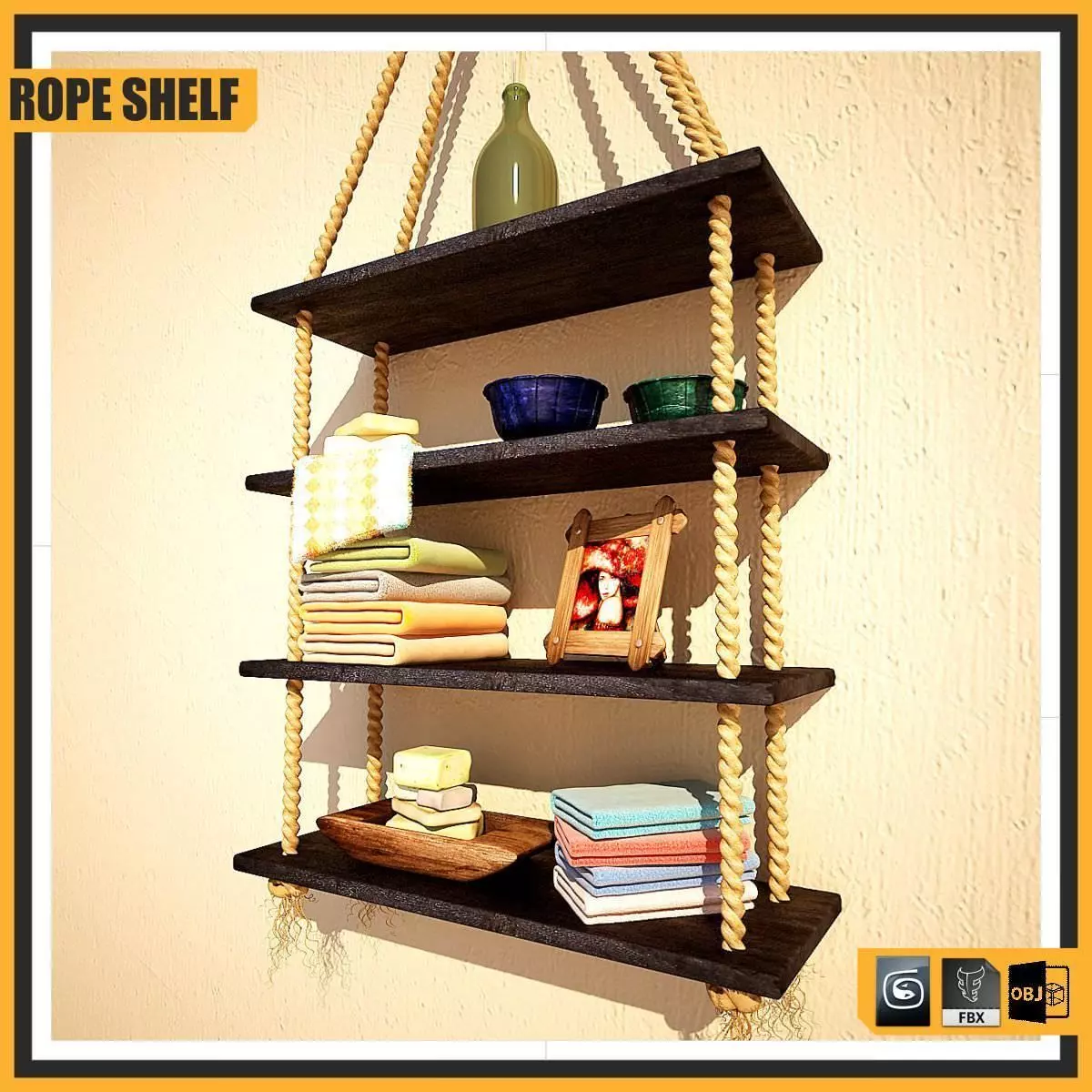 ROPE SHELF 3D model_0