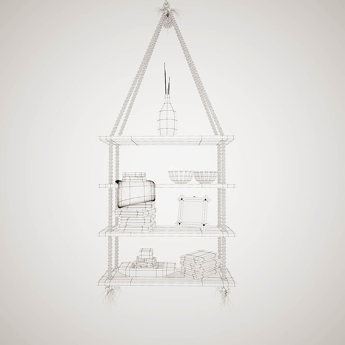 ROPE SHELF 3D model_9