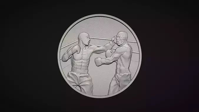 Boxing Medal 3D print model