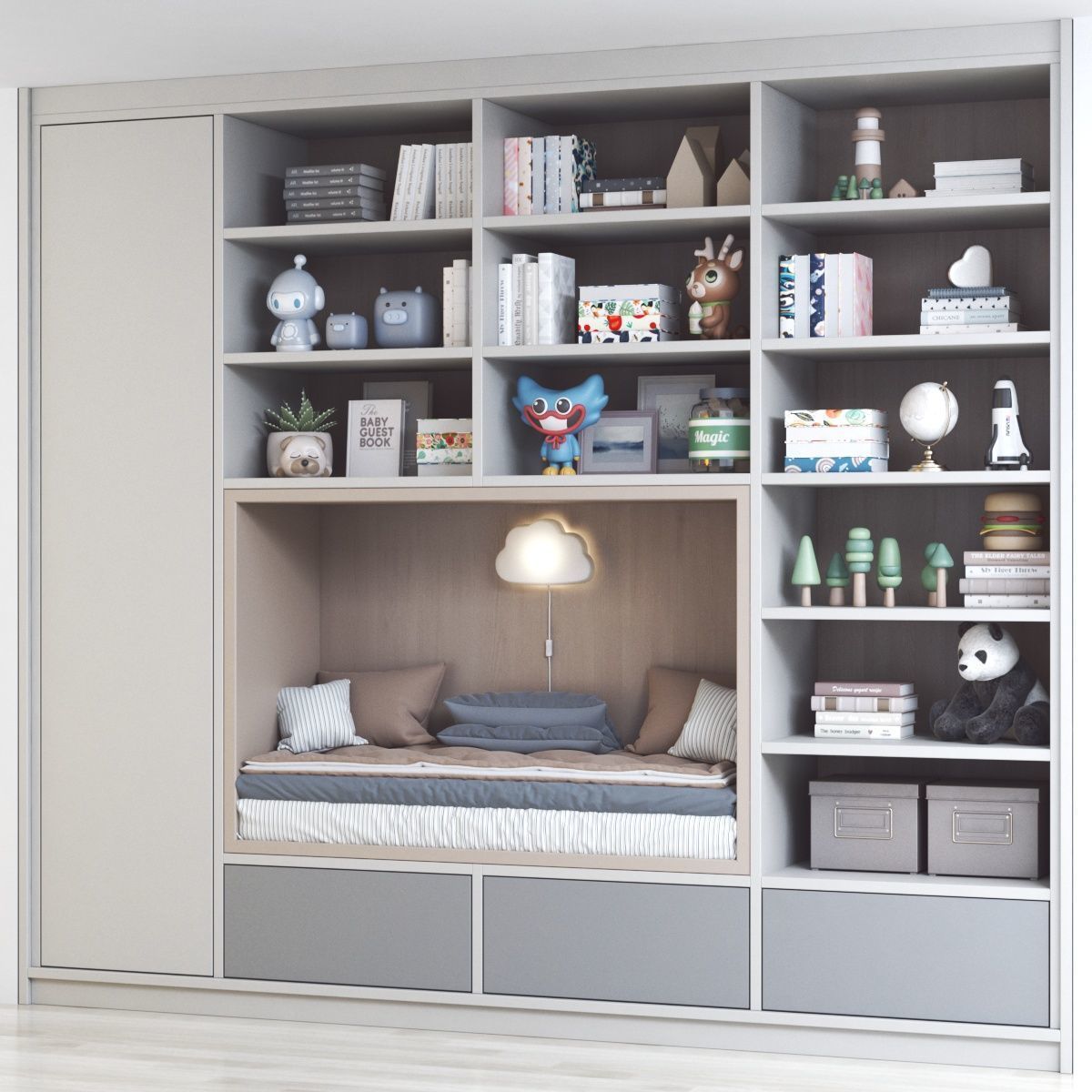 Furniture for nursery 19 3D model_3