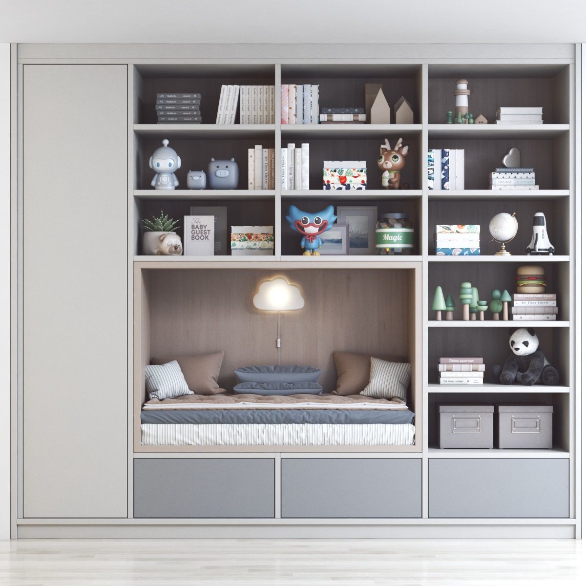 Furniture for nursery 19 3D model_2