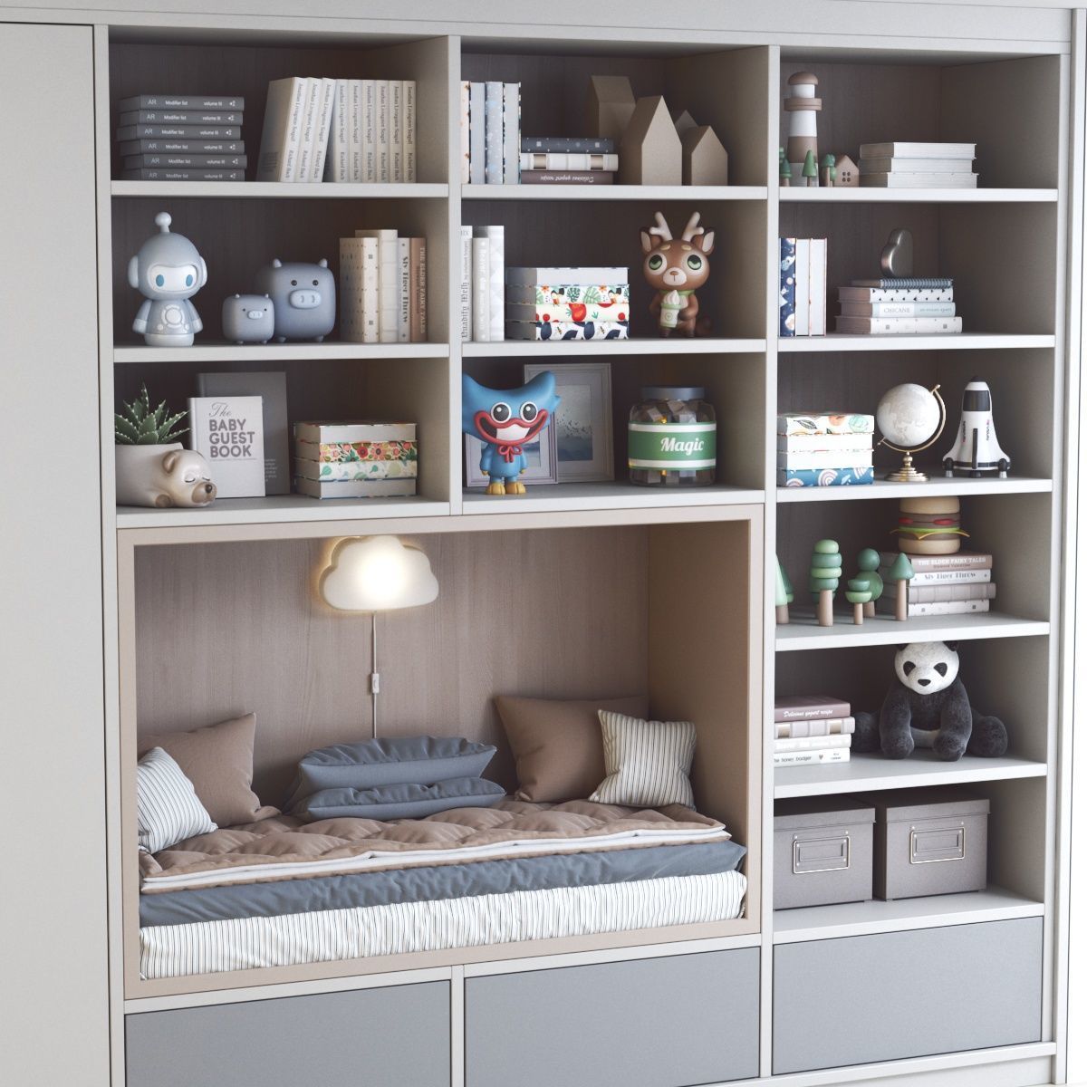 Furniture for nursery 19 3D model_5