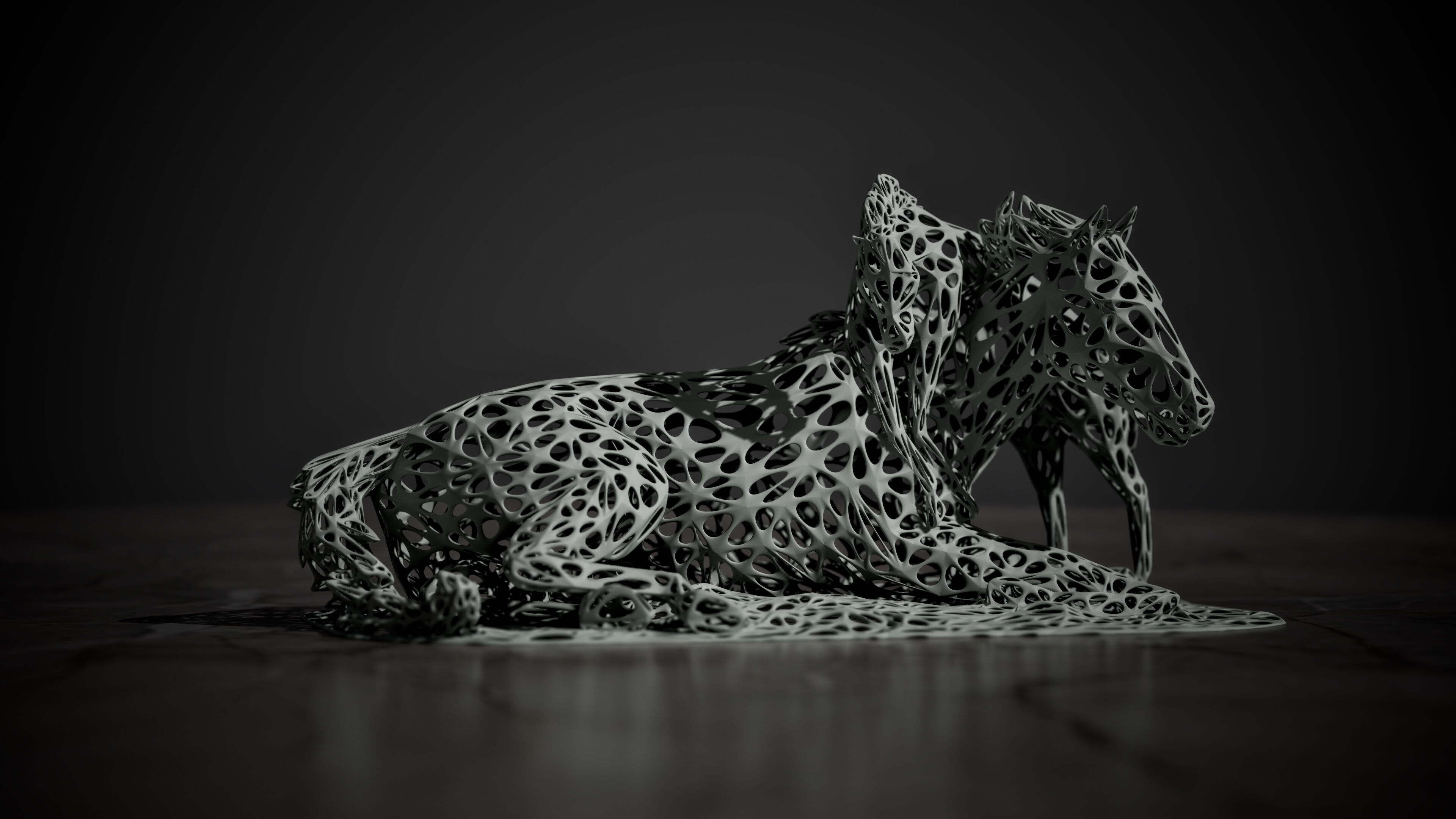 Horse 3D print model_3