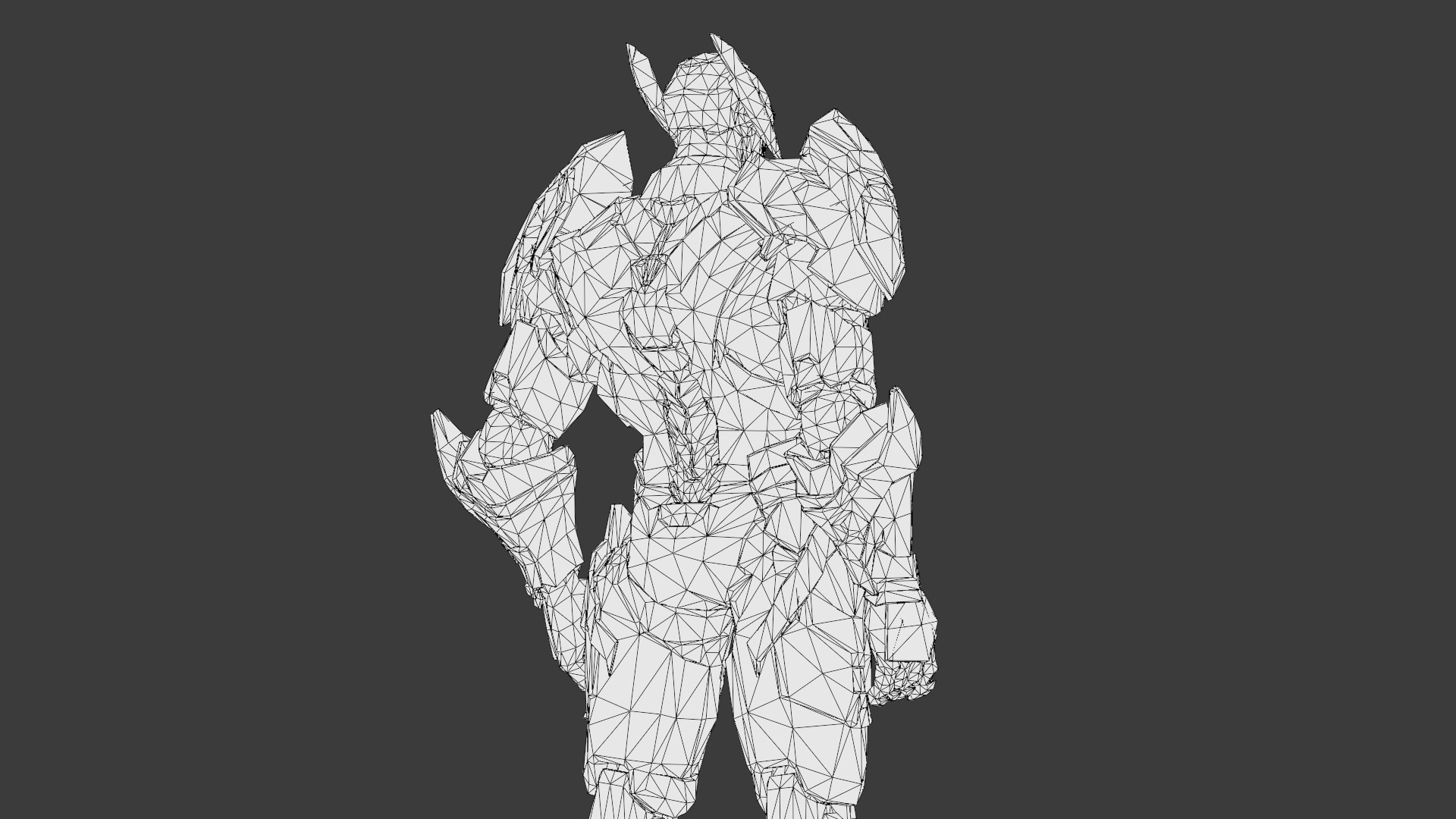 Ultron Futuristic AI Robot Overlord 3D Model Metallic Villain Low-poly 3D model_27