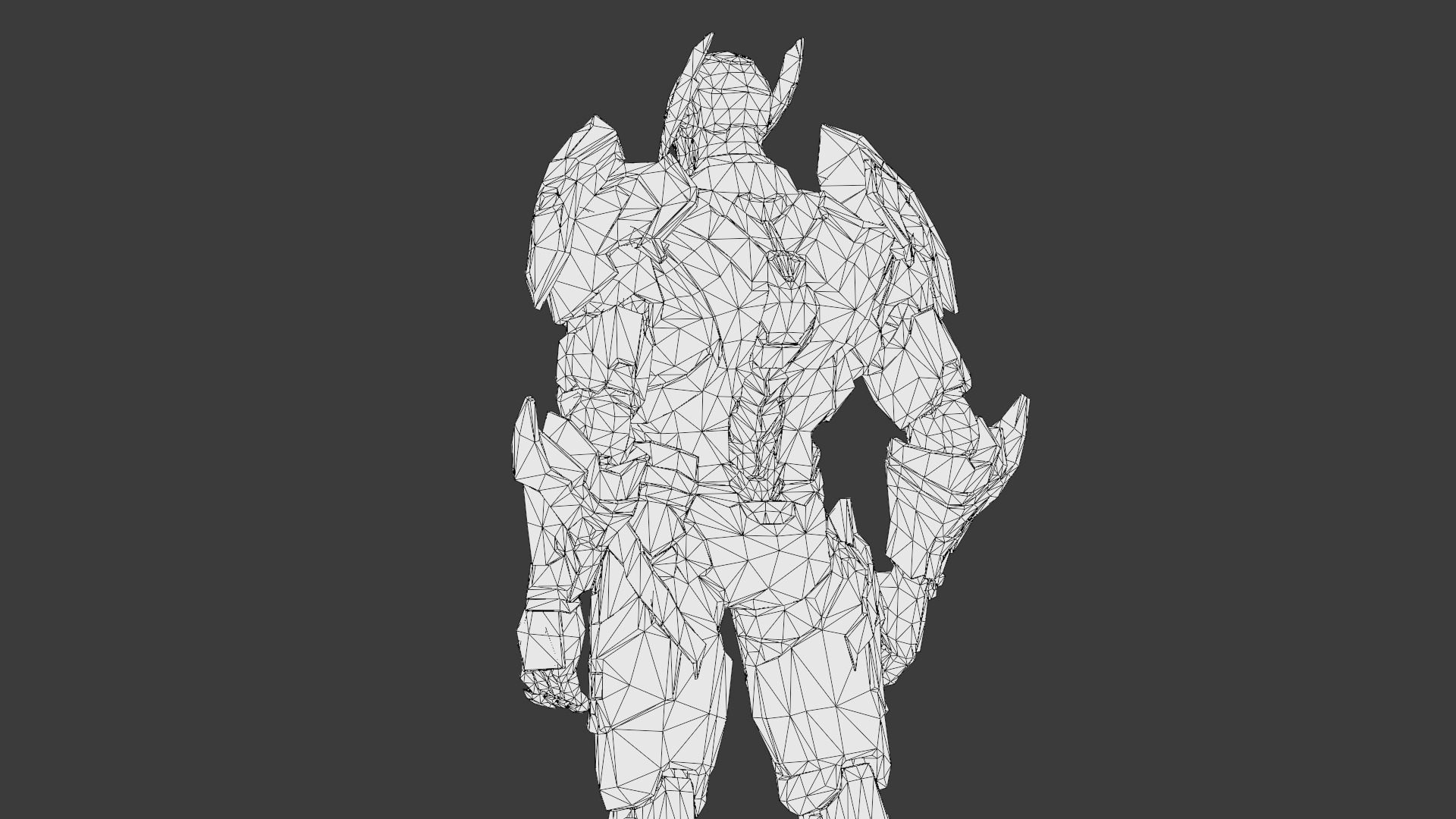 Ultron Futuristic AI Robot Overlord 3D Model Metallic Villain Low-poly 3D model_25