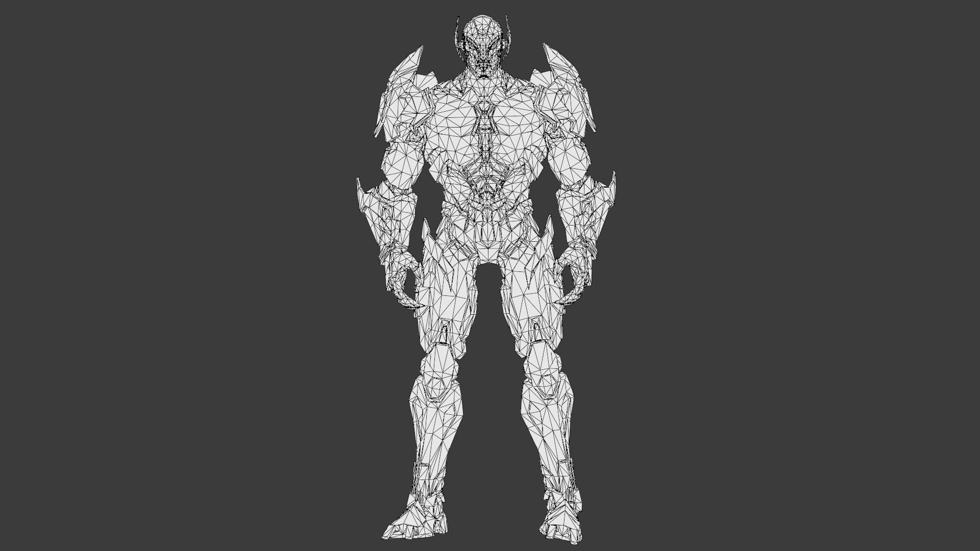 Ultron Futuristic AI Robot Overlord 3D Model Metallic Villain Low-poly 3D model_28