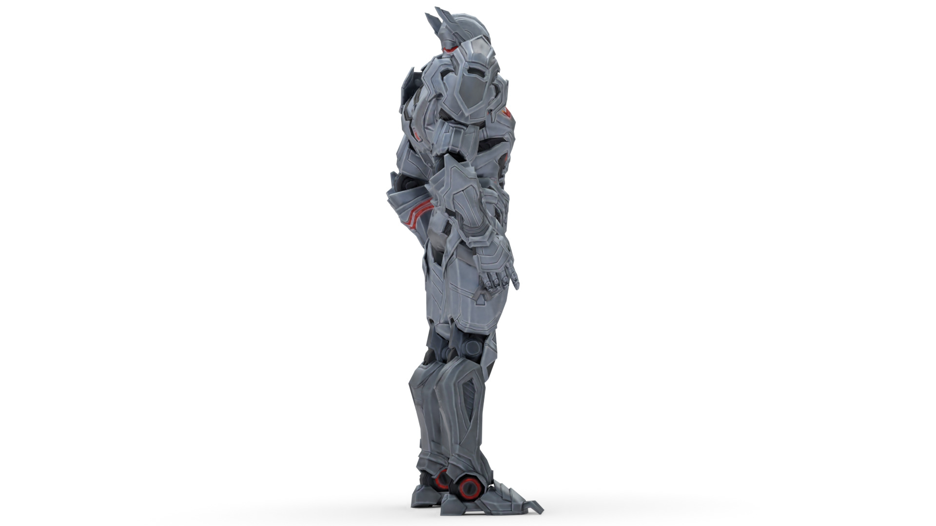 Ultron Futuristic AI Robot Overlord 3D Model Metallic Villain Low-poly 3D model_11