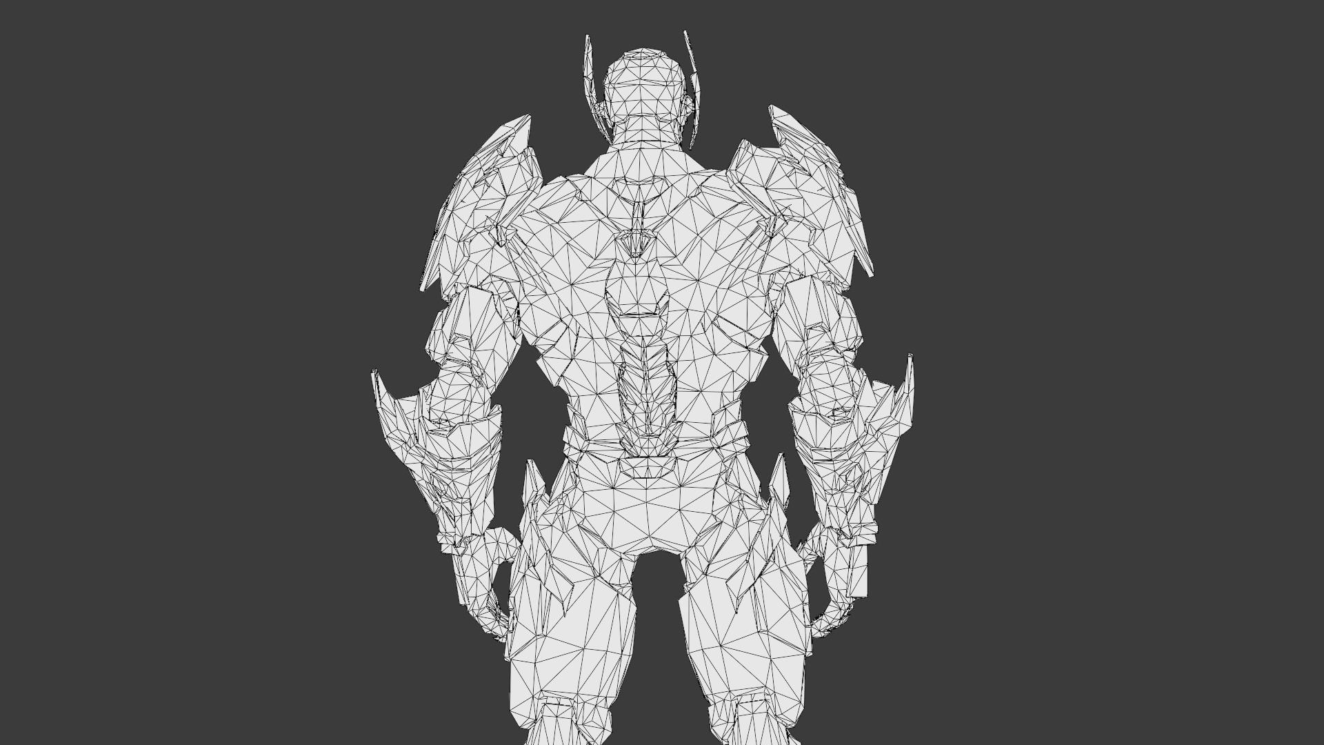 Ultron Futuristic AI Robot Overlord 3D Model Metallic Villain Low-poly 3D model_26