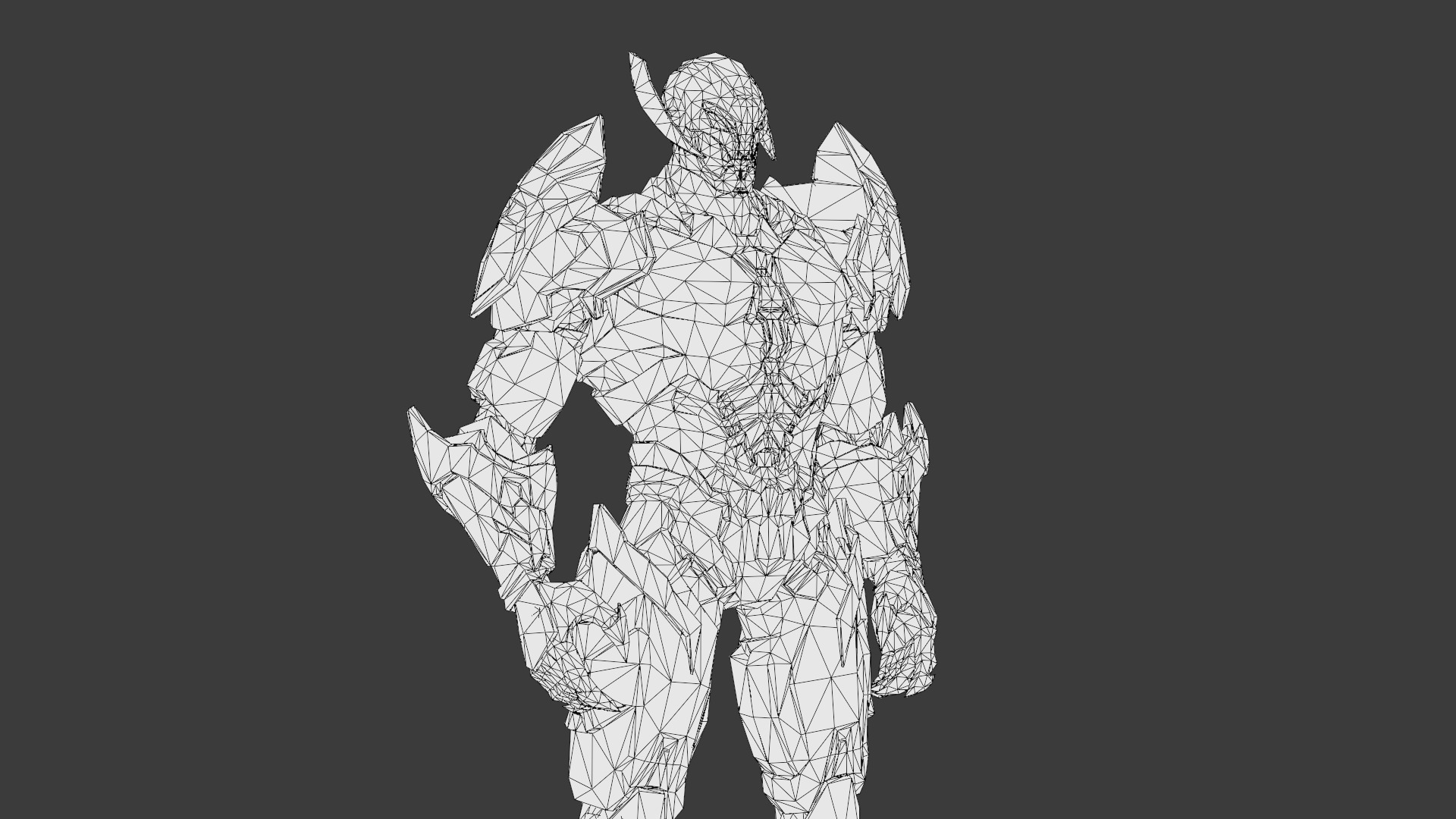 Ultron Futuristic AI Robot Overlord 3D Model Metallic Villain Low-poly 3D model_34