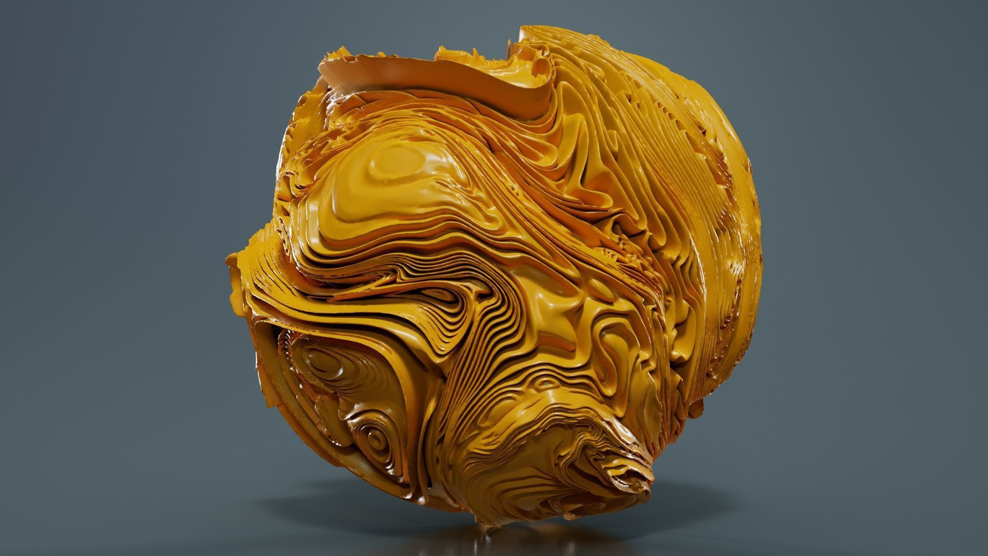 Folded Sphere 3 3D model_3