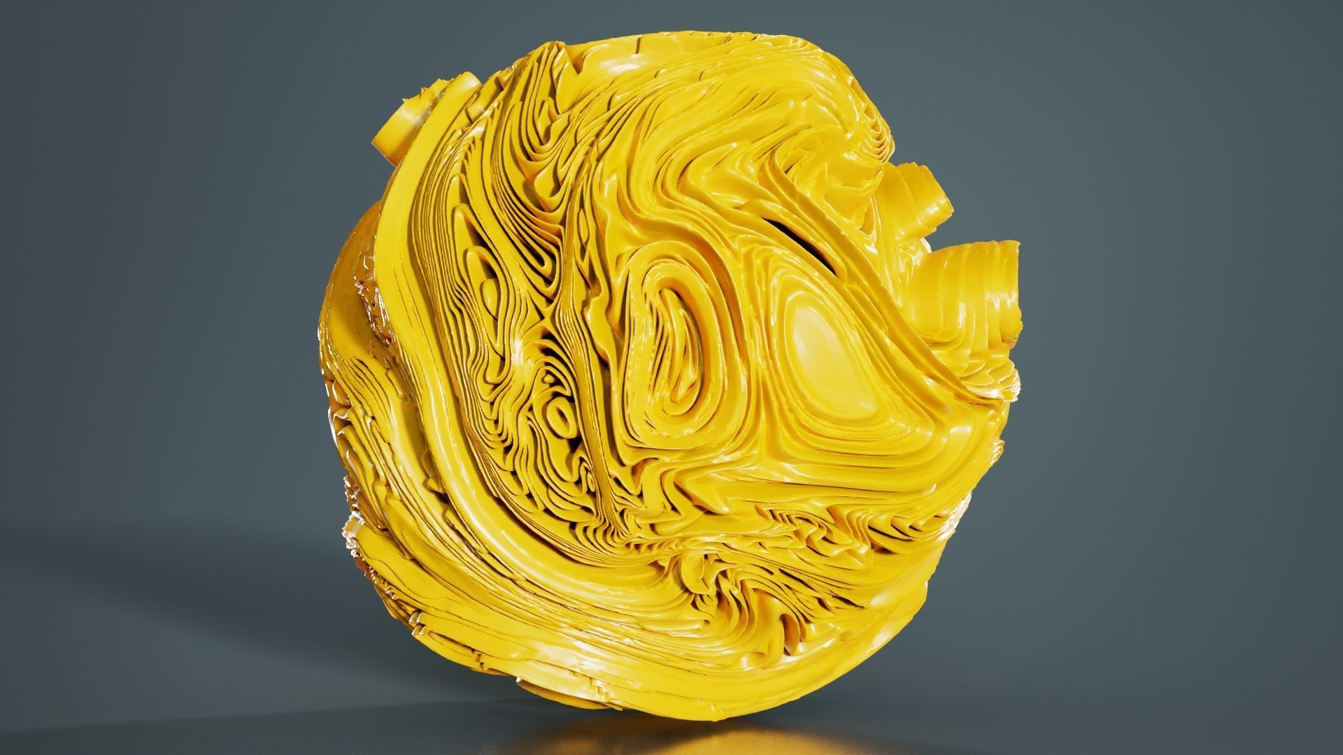 Folded Sphere 3 3D model_2