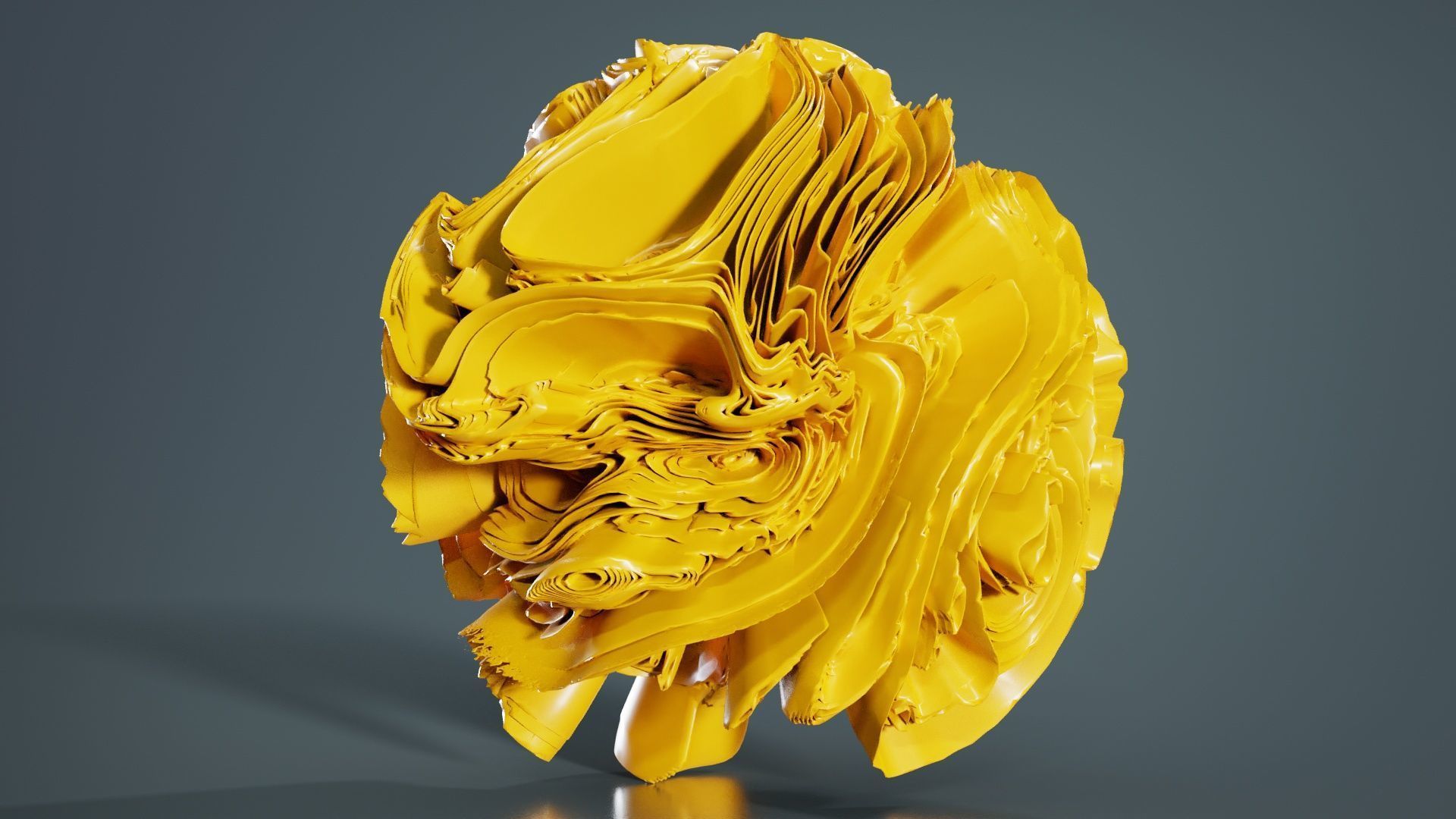 Folded Sphere 5 3D model_2