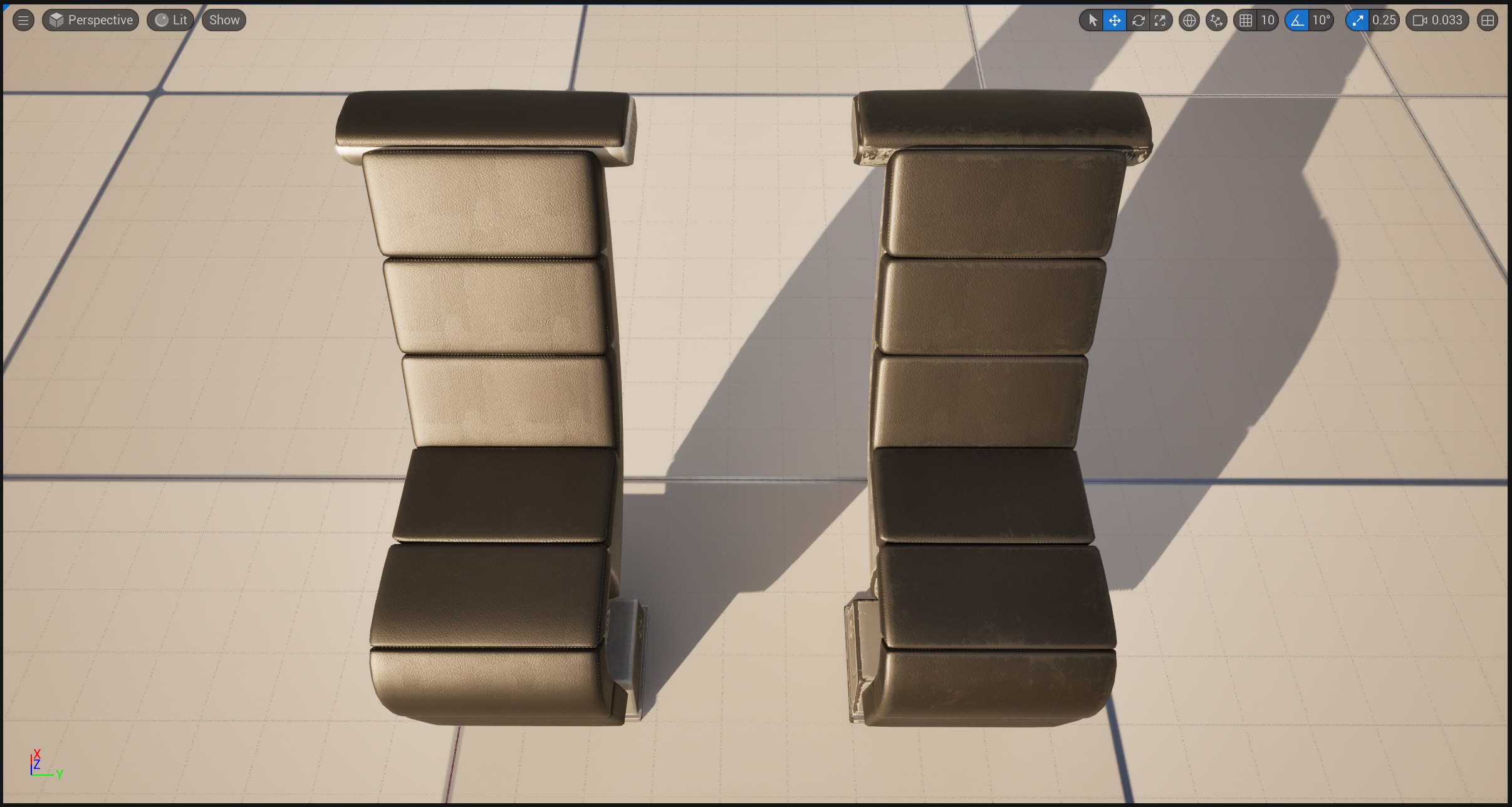 Seat Sci-Fi game-ready Low-poly 3D model_18