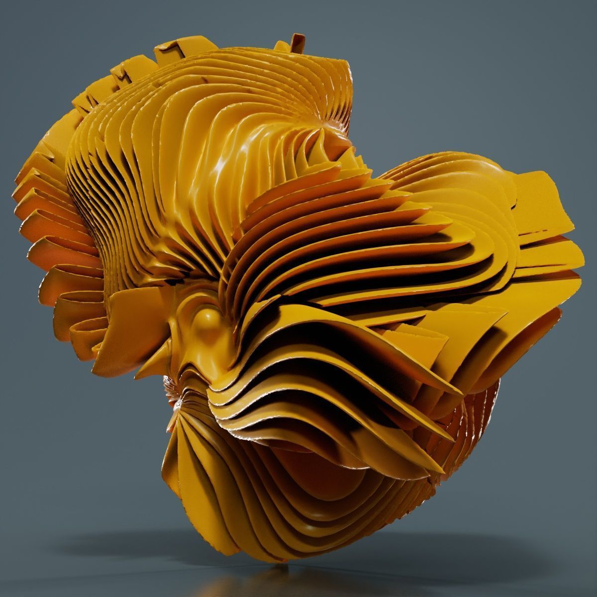 Folded Sphere 6 3D model_9
