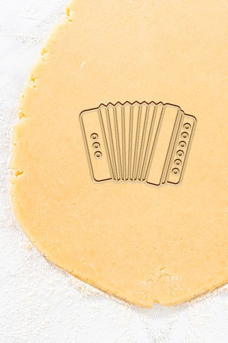 Accordion Cookie Cutter - Biscuit Cutter 3D print model