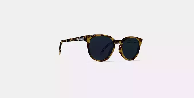 Wright Low Bridge Fit Sunglasses in Walnut Tortoise