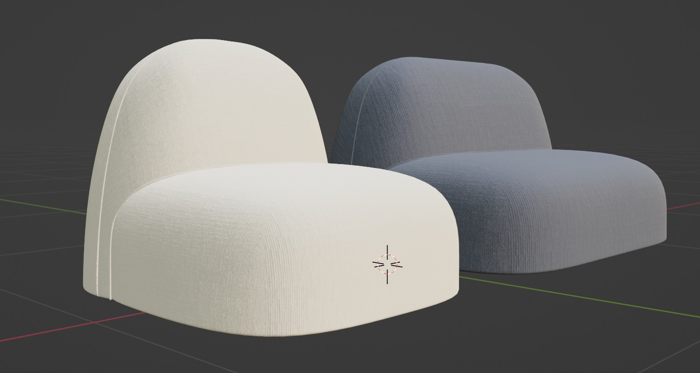 Cloud Chair Sofa 3D model_16