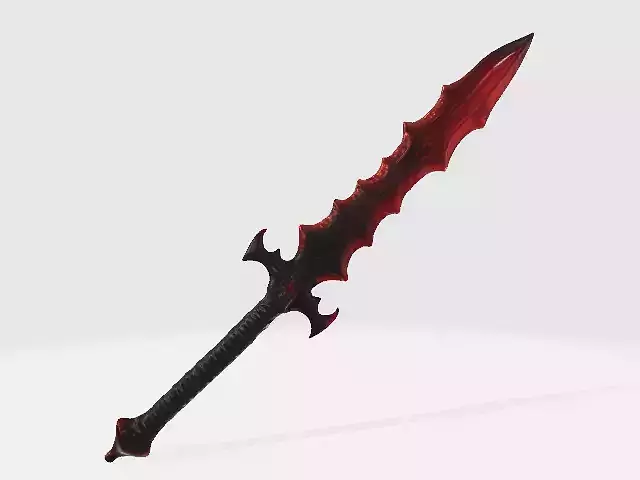 Evil red sword