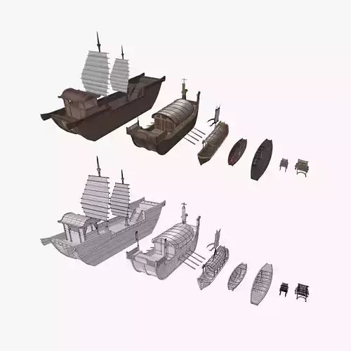 Vehicles - Boat - Low poly