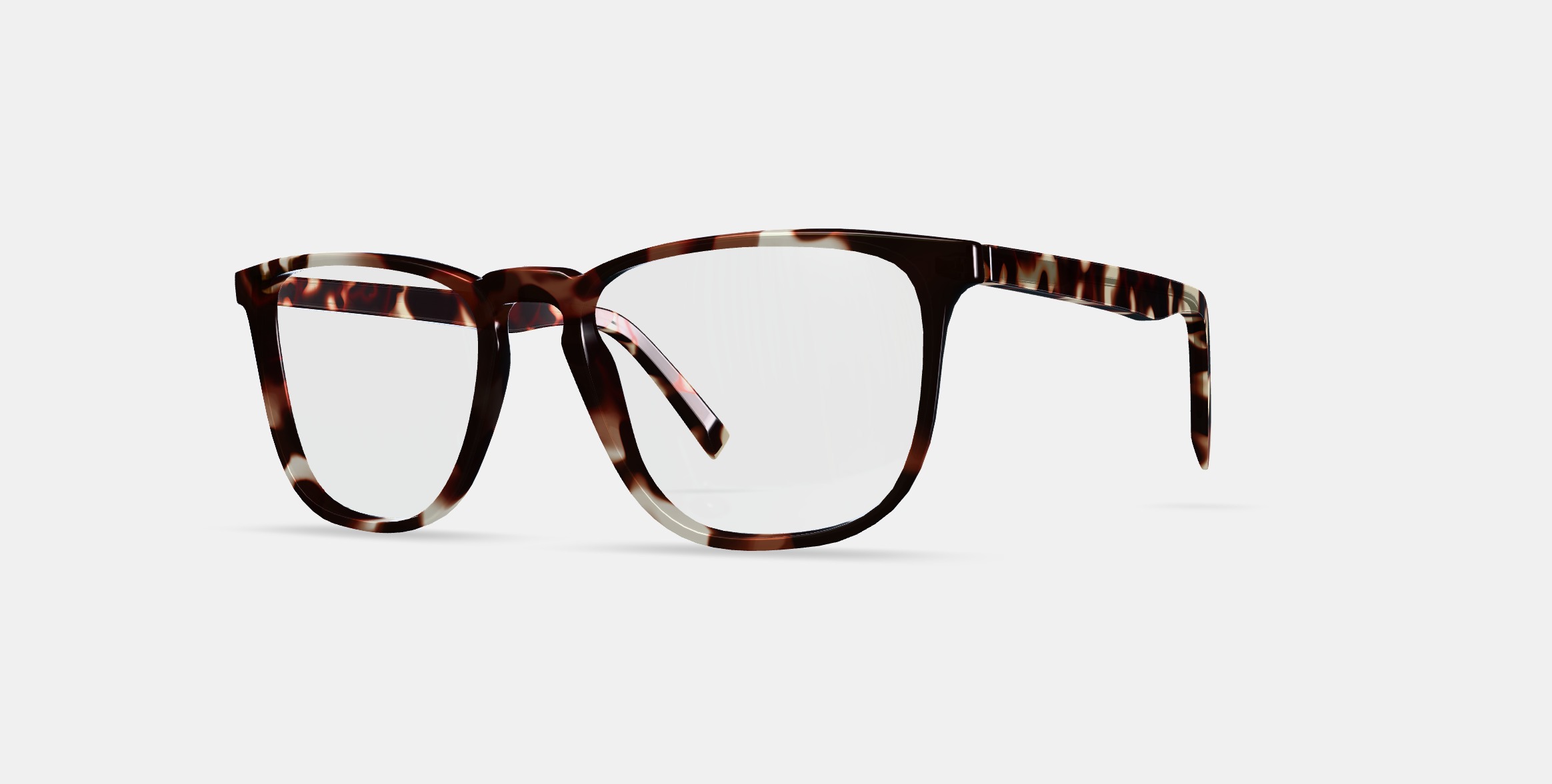 Vaughan Eyeglasses in Burnt Lemon Tortoise Low-poly 3D model_13