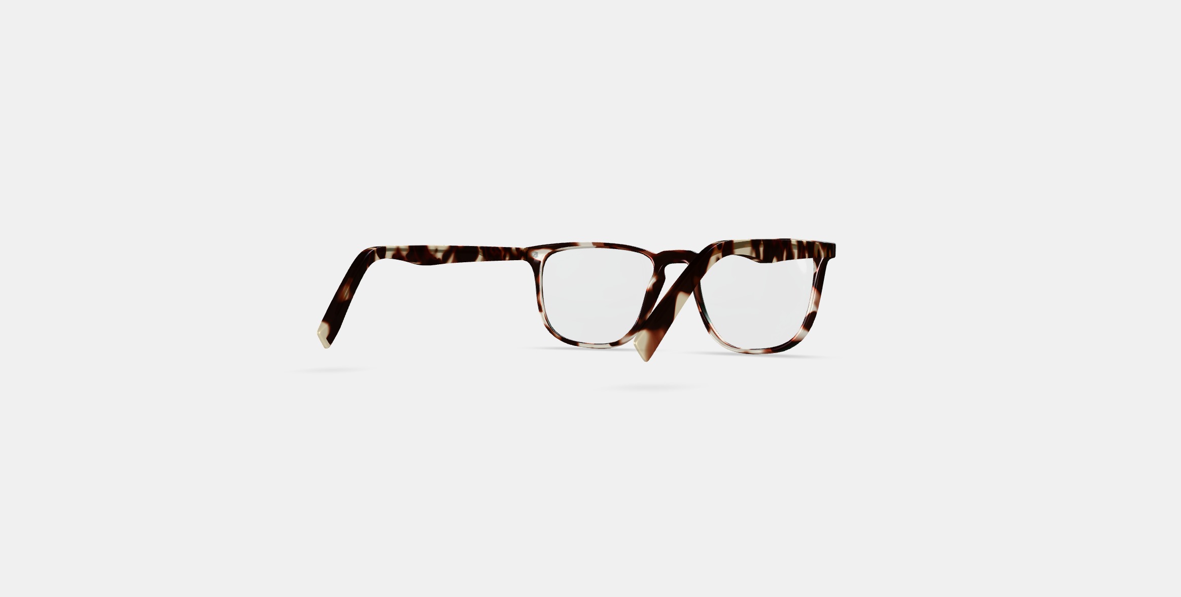 Vaughan Eyeglasses in Burnt Lemon Tortoise Low-poly 3D model_4