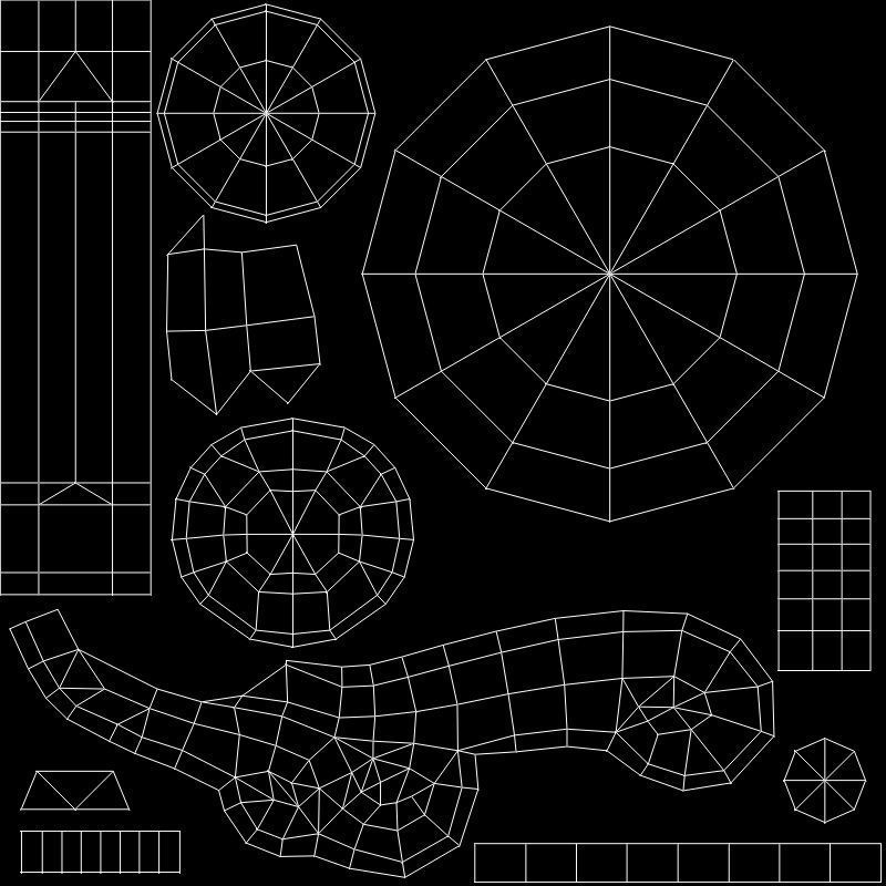 Stylized Weapon - Low poly Low-poly 3D model_14