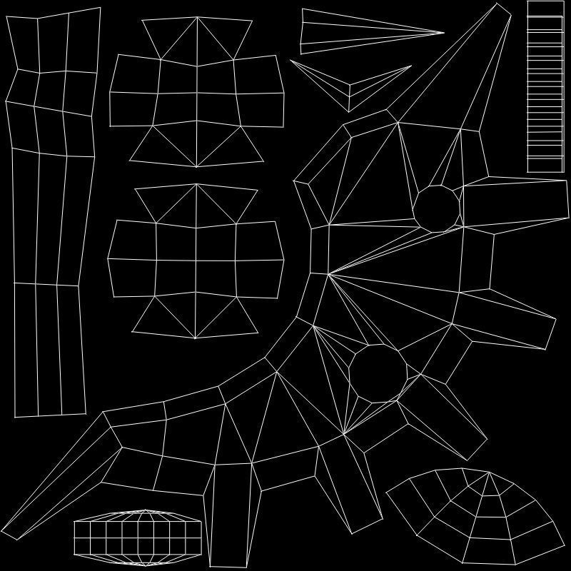 Stylized Weapon - Low poly Low-poly 3D model_6