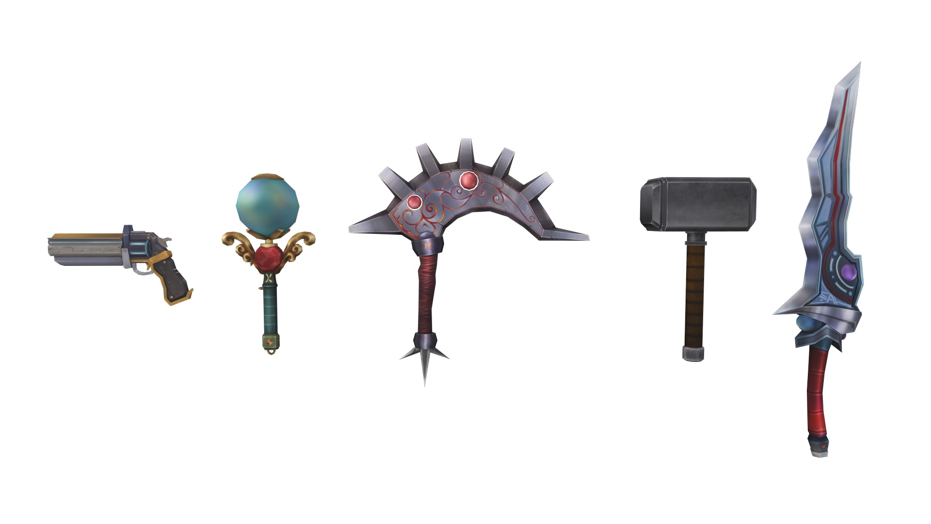 Stylized Weapon - Low poly Low-poly 3D model_26