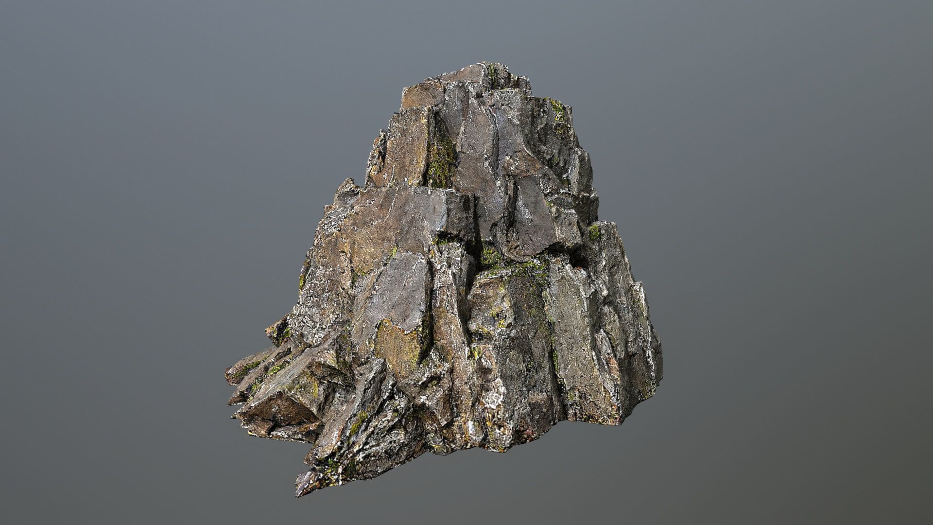 forest rocks Low-poly 3D model_3