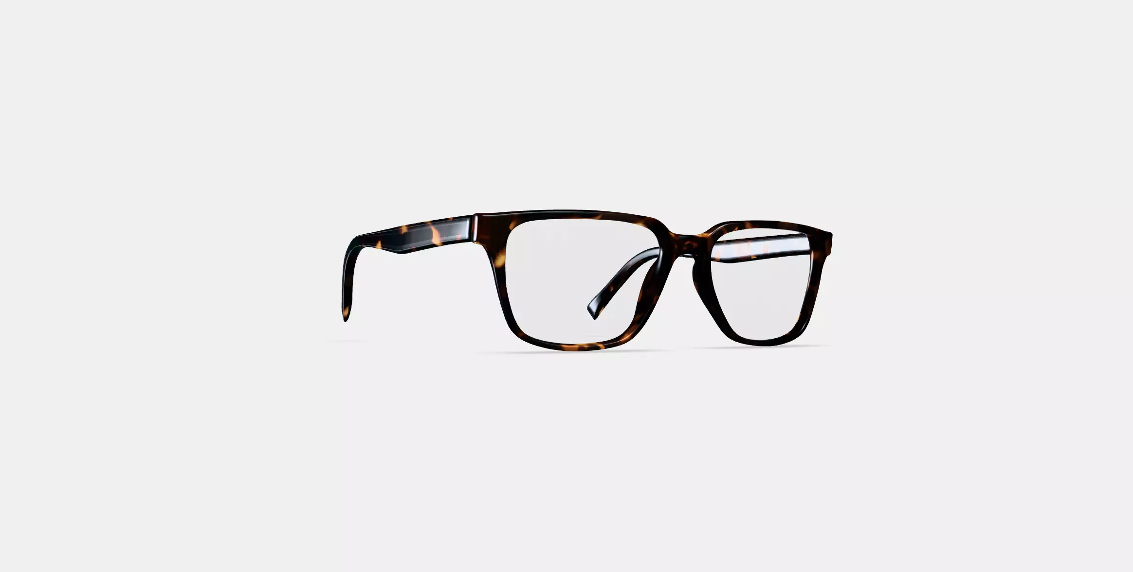 Gilbert Eyeglasses in Whiskey Tortoise Low-poly 3D model