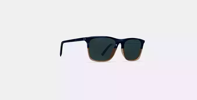 Fletcher Sunglasses in Antique Shale Fade Low-poly 3D model