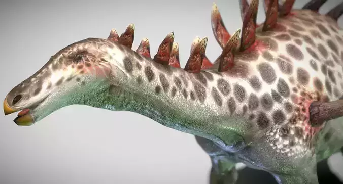 Kentrosaurus Low-poly 3D model