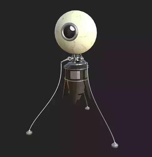 Orbital Scout Drone Low-poly 3D model