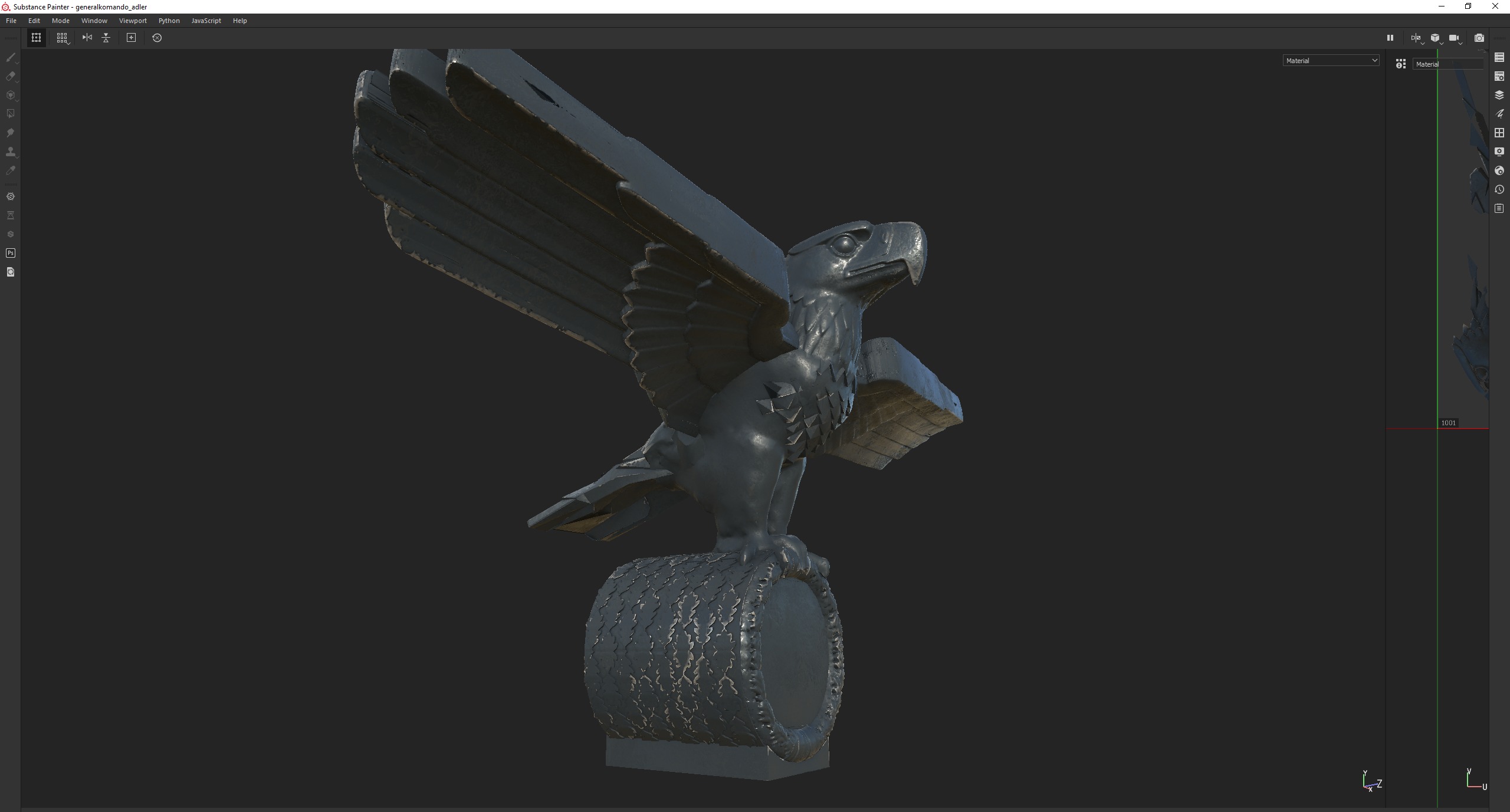 Germania - Reich Adler Eagle Generalkomando v2 3D model_2