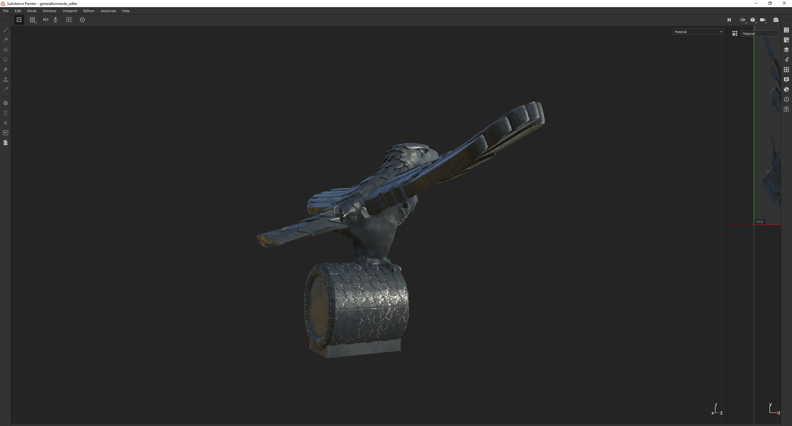 Germania - Reich Adler Eagle Generalkomando v2 3D model_4