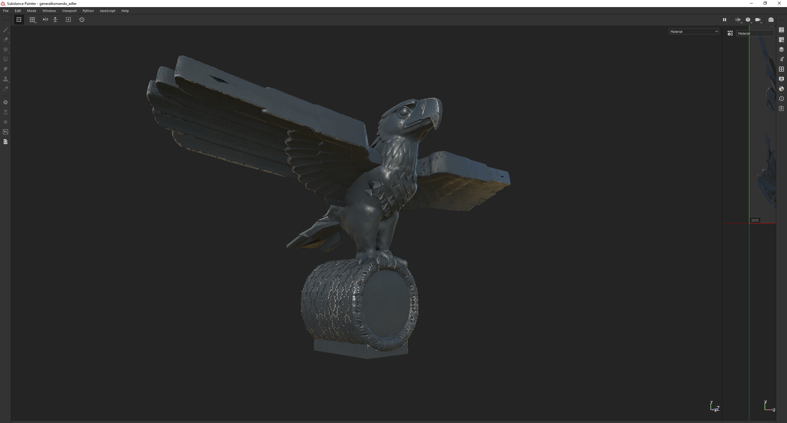 Germania - Reich Adler Eagle Generalkomando v2 3D model_6