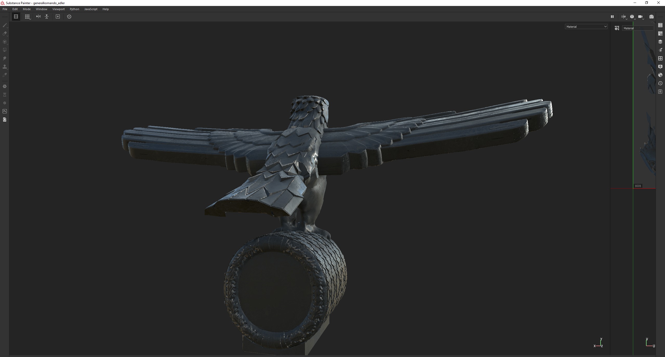 Germania - Reich Adler Eagle Generalkomando v2 3D model_3