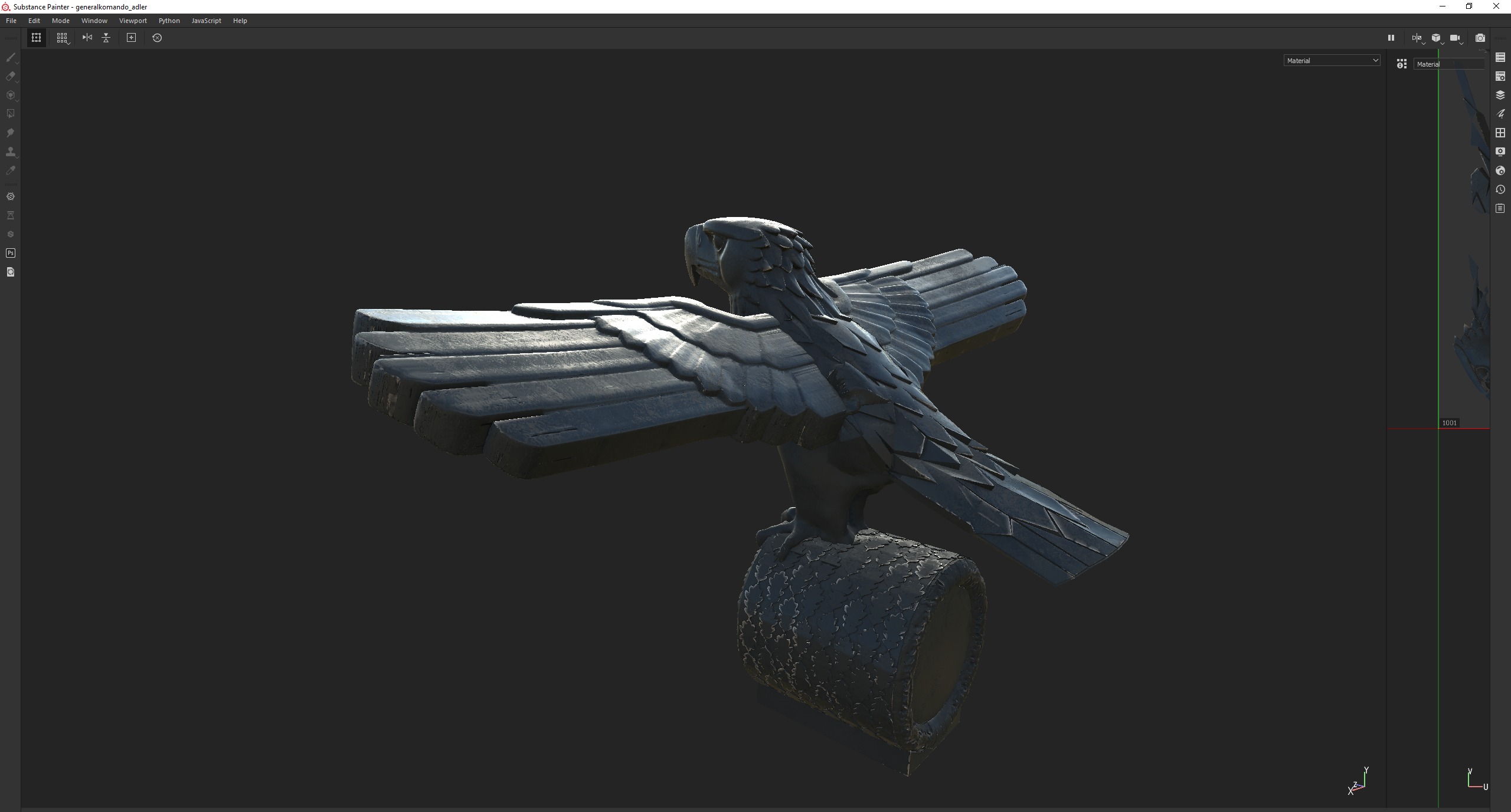 Germania - Reich Adler Eagle Generalkomando v2 3D model_1