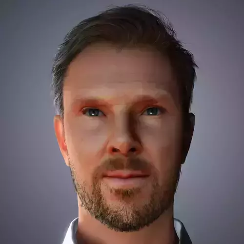 Benedict Cumberbatch Character Low-poly 3D model