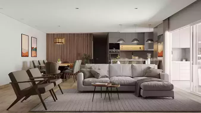 Living Room 3D model