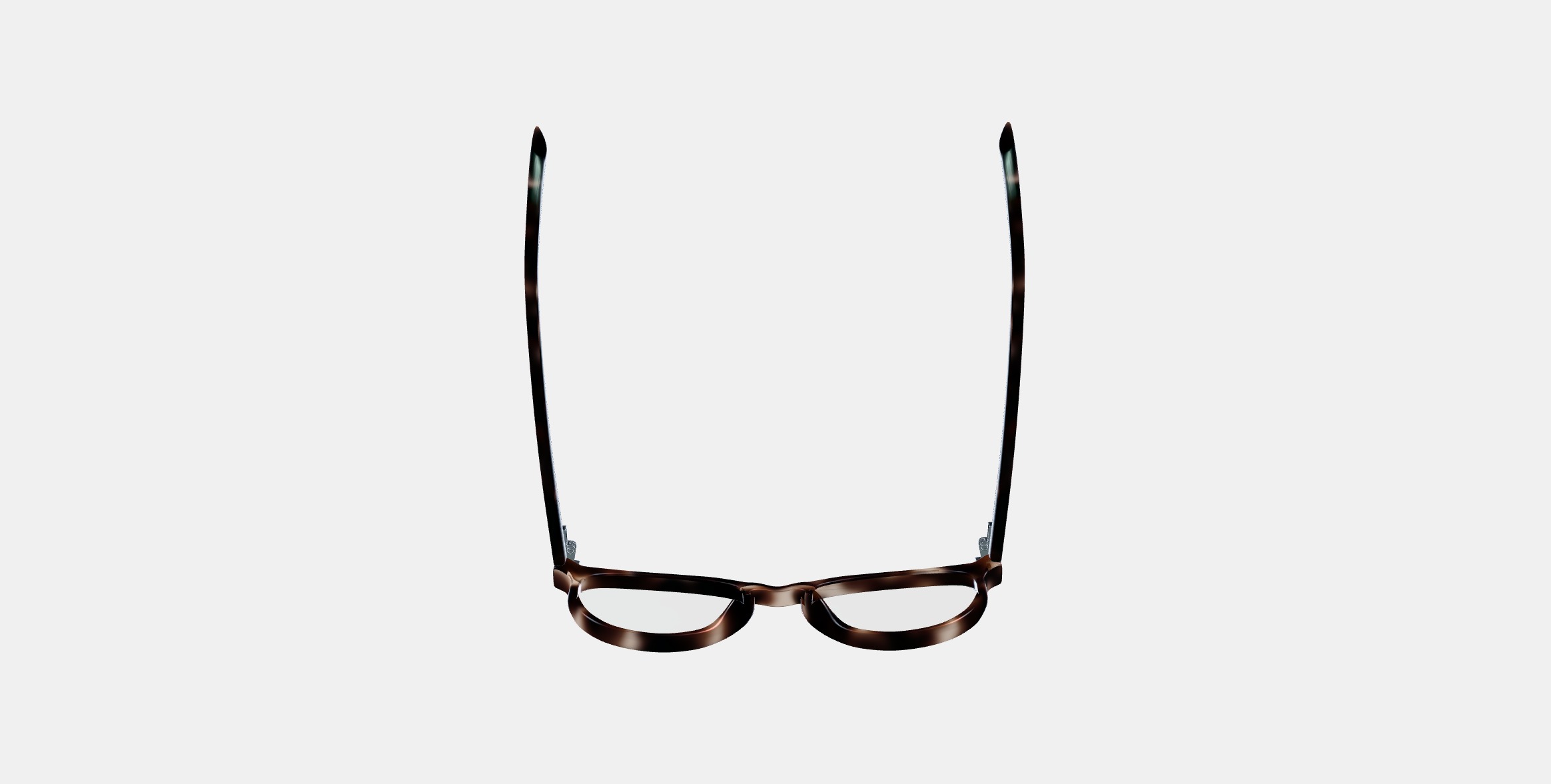 Wright Eyeglasses in Cognac Tortoise Low-poly 3D model_7