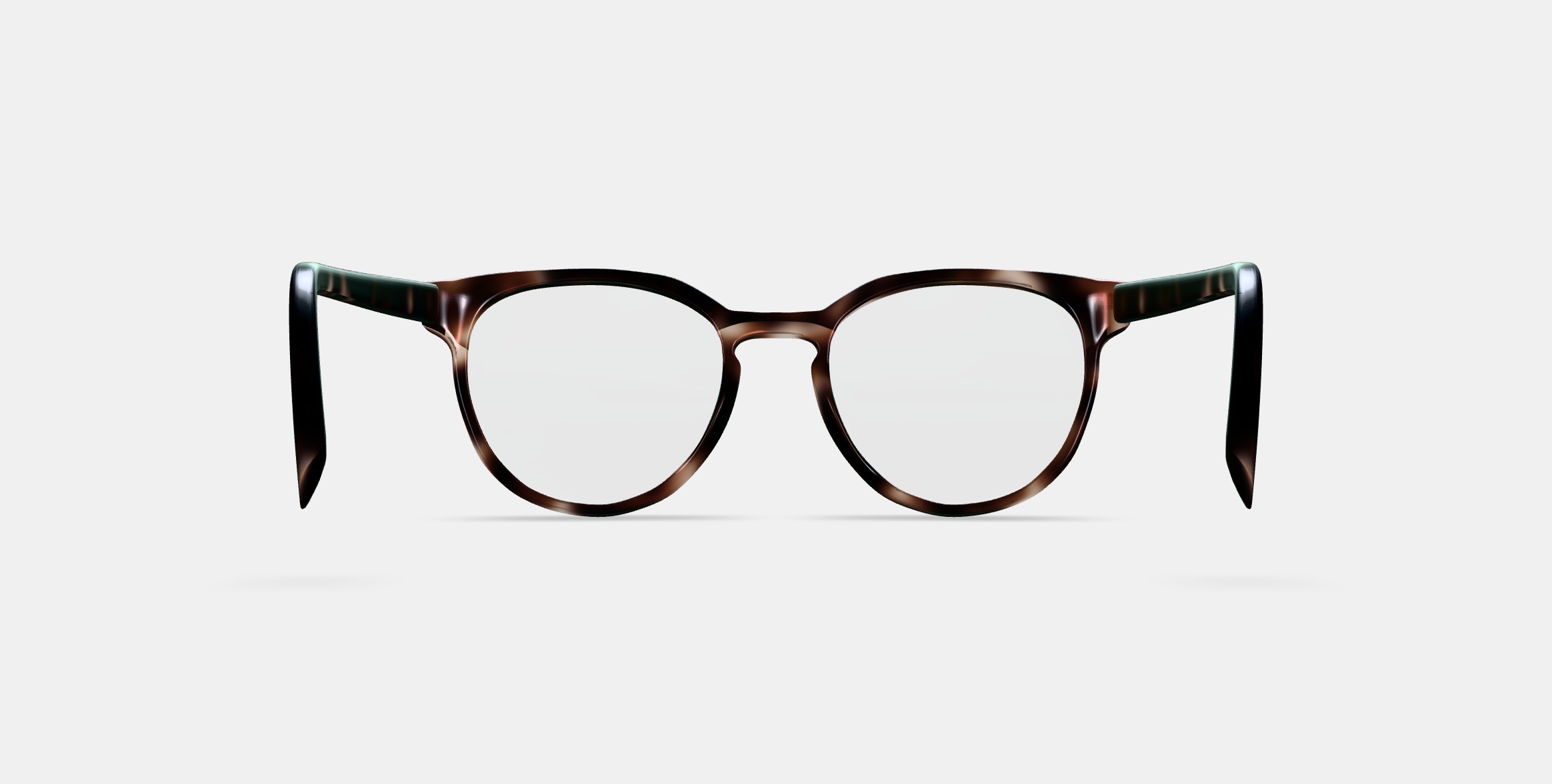 Wright Eyeglasses in Cognac Tortoise Low-poly 3D model_15