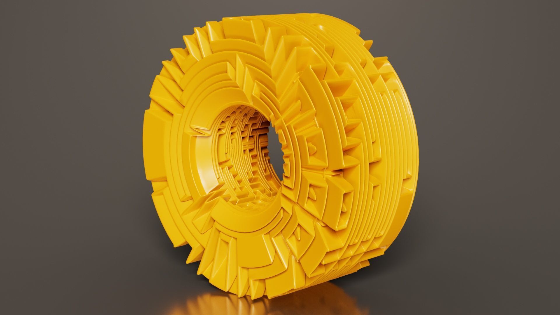 Maze Ring 3D model_3