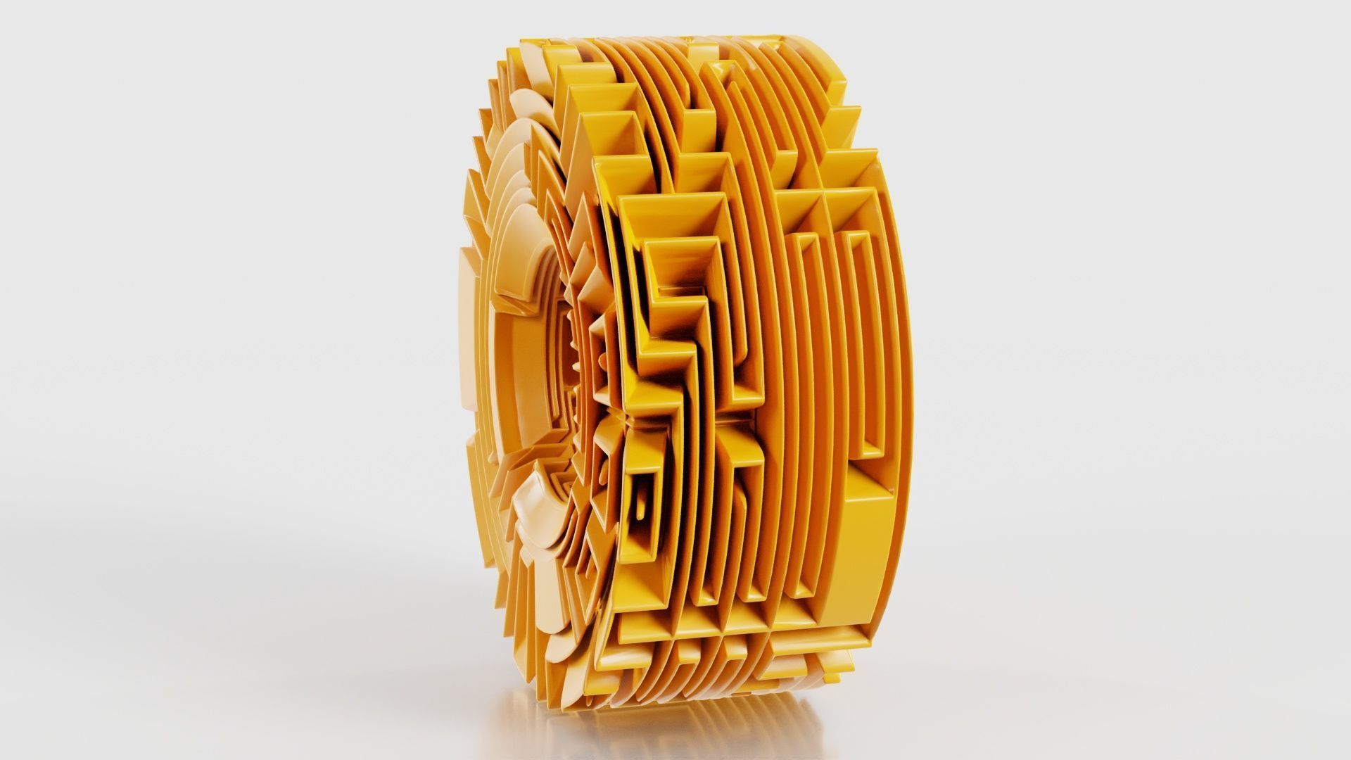 Maze Ring 3D model_28